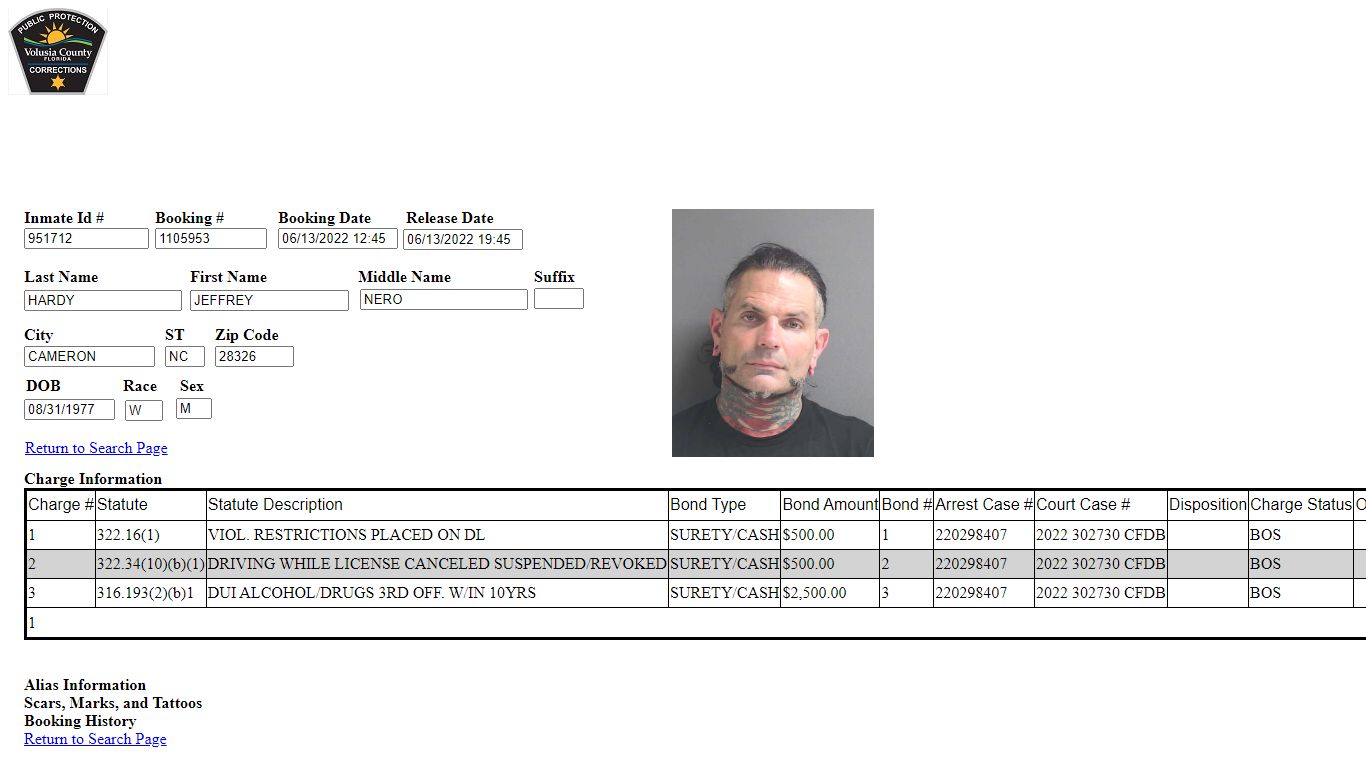 Inmate Information